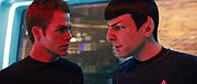 der junge Kirk (Chris Pine) und der junge Spock (Zachary Quinto) (Foto. Paramount)